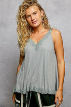 Load image into Gallery viewer, Black Lace Tank Top