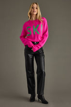 Load image into Gallery viewer, Bright Pink Ski Sweater