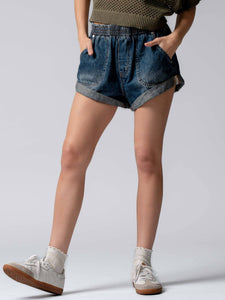 Cool Cuffed Print Shorts