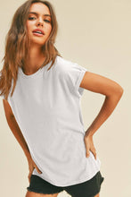 Load image into Gallery viewer, Basic Rolled Sleeve T-Shirt