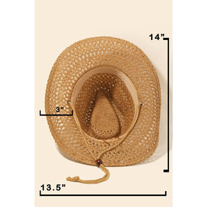 Rope Strap Straw Braided Hat