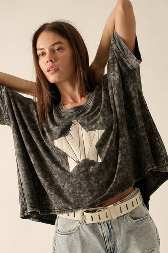 Star-Print Graphic Tee
