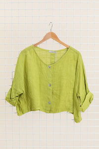 Italian Linen Button Down Top