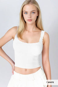 Lettuce Edge Crop Top