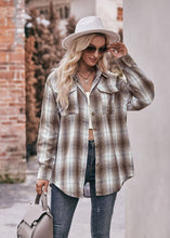 Load image into Gallery viewer, Women&#39;s Loose Flannel Plaid Shirt
