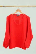 Load image into Gallery viewer, Eloise Oversized V Neck Sweater Wool Mohair Blend - Italian