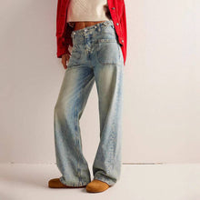 Load image into Gallery viewer, Daisy Dark Wash Street Jeans