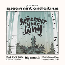 Load image into Gallery viewer, "Remember Your Why" Spearmint &amp; Citrus -  Luxury Soy Candle