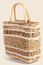 Load image into Gallery viewer, Intricate Basket Weave Square Hand Bag