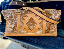 Load image into Gallery viewer, AZTEC Leather Weekender Travel Duffel
