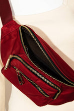 Load image into Gallery viewer, Triple Pocket Nylon Fanny Pack