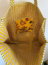 Load image into Gallery viewer, Gold Floral Quilted Velvet Tote Bag