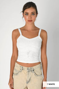 Lace V Neck Top