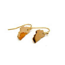 Load image into Gallery viewer, Large Lake Tahoe Gold Plate Earrings