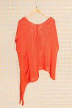 Load image into Gallery viewer, Nottie Long Asymmetrical Cotton Sweater- France