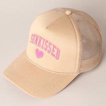 Load image into Gallery viewer, Sunkissed Embroidery Foam Mesh Back Trucker Hat