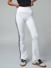 Load image into Gallery viewer, High-Waist Side Stripe Flared Pants