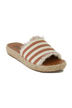 Load image into Gallery viewer, MELANIE-01 Striped Espadrille Slides