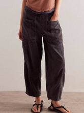 Load image into Gallery viewer, Black Barrel Jogger Jeans