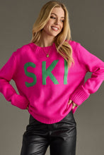 Load image into Gallery viewer, Bright Pink Ski Sweater