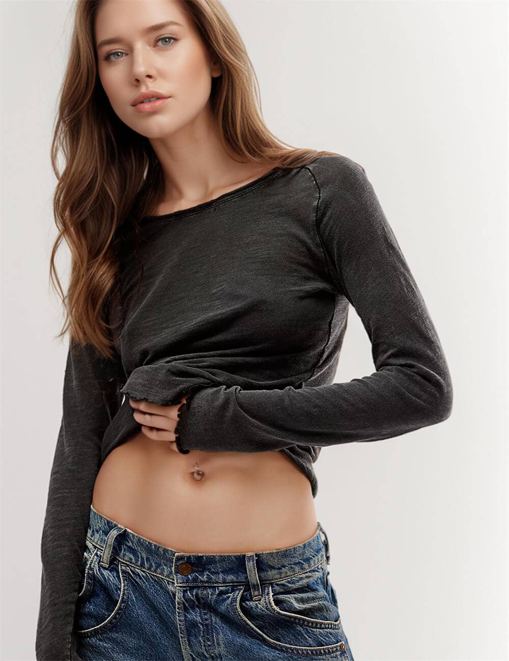 Ladies Overlock Top
