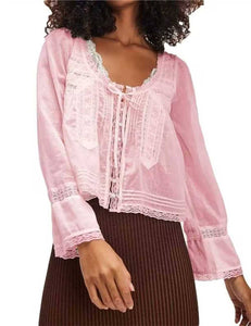 Lacy Boho Blouse Top