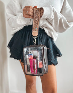 DARLA CLEAR WRISTLET | transparent western purse - game day 