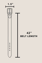 Load image into Gallery viewer, Studded Western Trim Faux Leather Wavy Belt