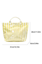 Load image into Gallery viewer, Glossy Striped Tote Bag