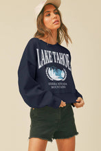 Load image into Gallery viewer, Lake Tahoe Sierra Nevada Mountains Short Cropped Sweatshirt