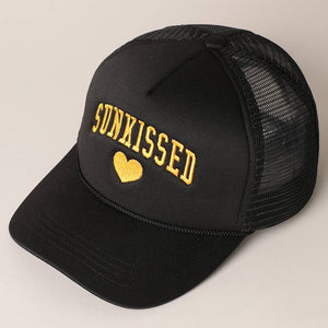 Sunkissed Embroidery Foam Mesh Back Trucker Hat