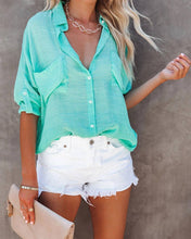 Load image into Gallery viewer, Summer Pocket Button Down Shirt