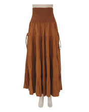 Load image into Gallery viewer, Boho Tiered Skirt with Cargo Pockets