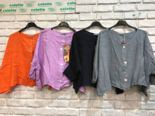 Load image into Gallery viewer, Italian Linen Button Down Top