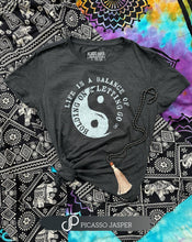 Load image into Gallery viewer, Balance, Yin Yang Retro Heather Tee