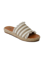 Load image into Gallery viewer, MELANIE-01 Striped Espadrille Slides