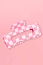 Load image into Gallery viewer, Checkered Print Hair Clip