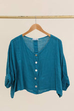 Load image into Gallery viewer, Italian Linen Button Down Top