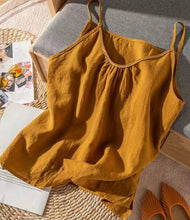 Load image into Gallery viewer, Boho Cotton Cami Tank Top