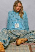 Load image into Gallery viewer, Chandy Crochet Hoodie Sweater