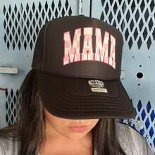 Load image into Gallery viewer, Mama Pink Checkered Otto Foam Front Trucker Hat