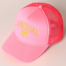 Load image into Gallery viewer, Sunkissed Embroidery Foam Mesh Back Trucker Hat