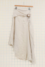 Load image into Gallery viewer, Italian Linen Wrap Skirt with Buckle Loop