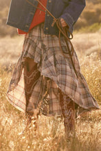 Load image into Gallery viewer, Penny Plaid High-Low Maxi Skirt