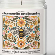 Load image into Gallery viewer, "Bee Happy" Chamomile and Jasmine -  Luxury Soy Candle