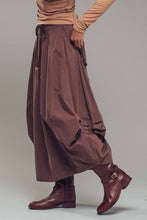 Load image into Gallery viewer, Balloon Hem Drawstring Maxi Skirt