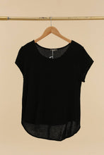 Load image into Gallery viewer, Cotton-linen blend t-shirt, round neck 3389