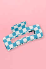 Load image into Gallery viewer, Checkered Print Hair Clip