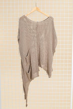 Load image into Gallery viewer, Nottie Long Asymmetrical Cotton Sweater- France