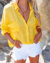 Load image into Gallery viewer, Summer Pocket Button Down Shirt